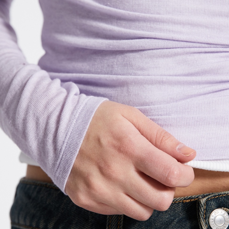 Sheer long-sleeve top "Zinna"